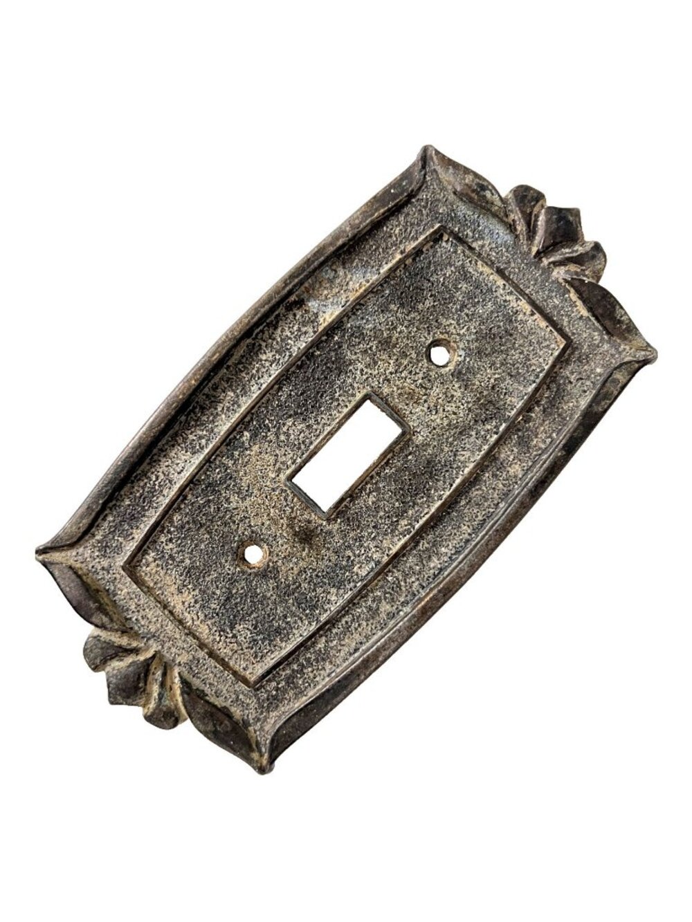 Vintage Donner USA Classica Antique Brass Single Toggle Light Switch Cover Plate